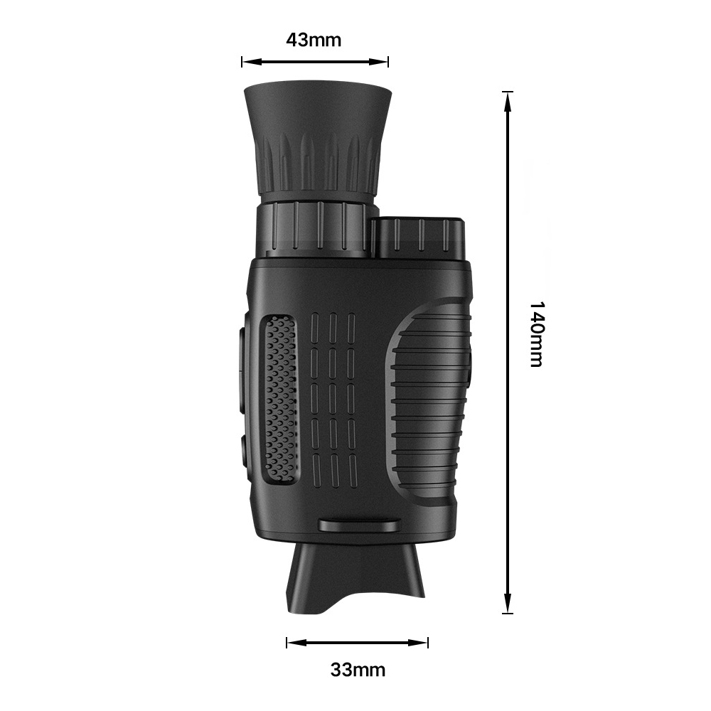 Night Vision Monocular 1080P - 5x 디지털 줌 충전식 적외선 야간