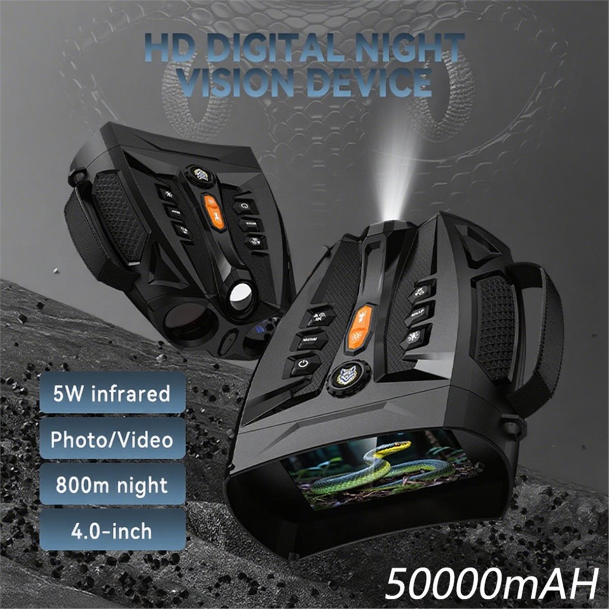 Digital Night Vision Binoculars 4K - 4.0인치 화면 4K 야간 투시 쌍안경