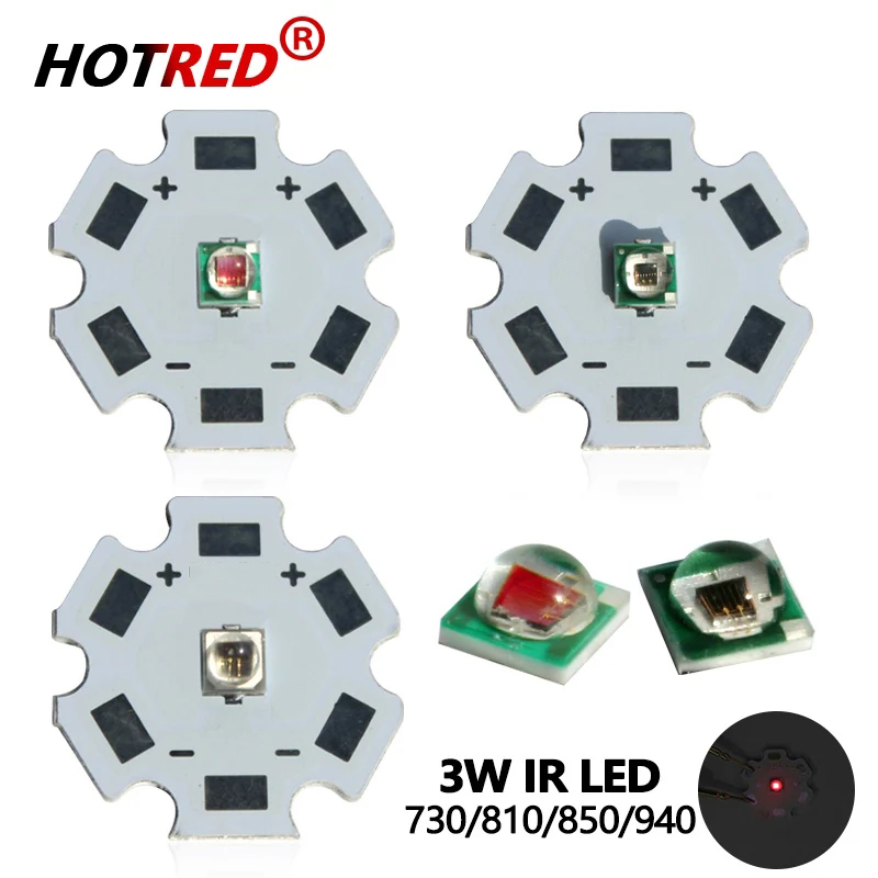 Ir Illuminator 850Nm Flashlight - 고출력 LED 칩 IR 적외선 방사