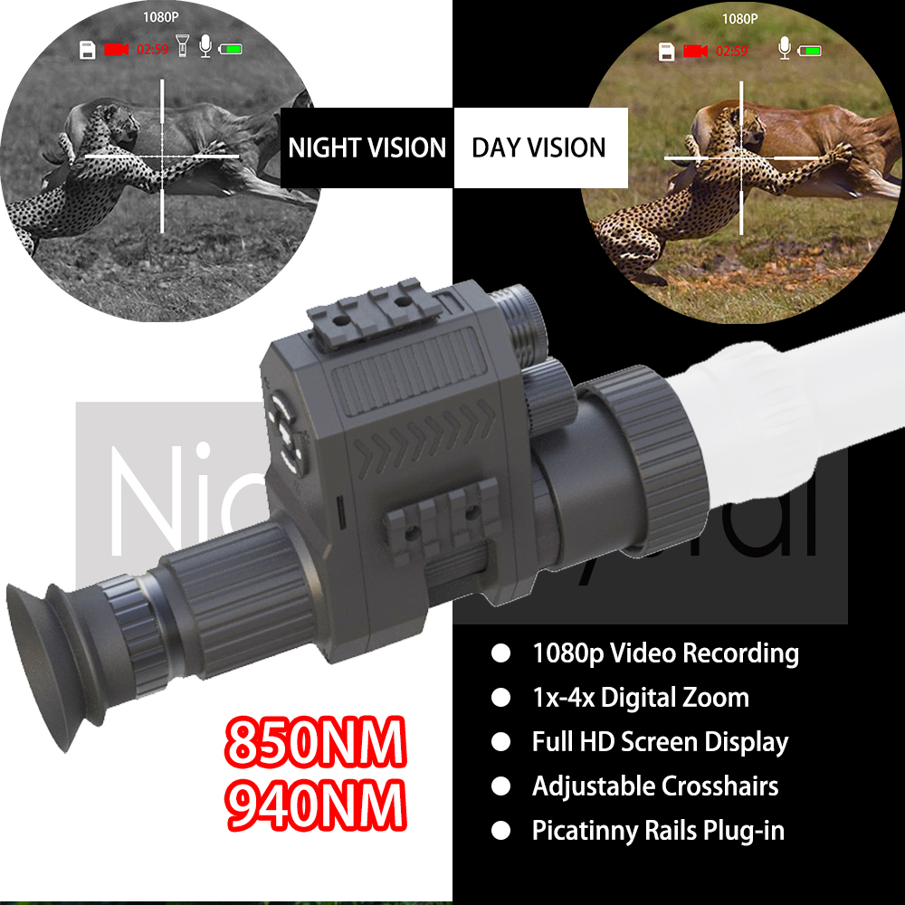 Night Vision Rifle Scope Ir 850Nm - 메가오레이 NK007 PLUS 사냥용 디지털 야간