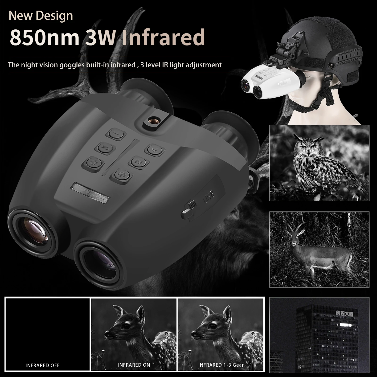 Night Vision Goggles Head Mounted - PVS-32 NVG 마운트 헤드 마운트 적외선
