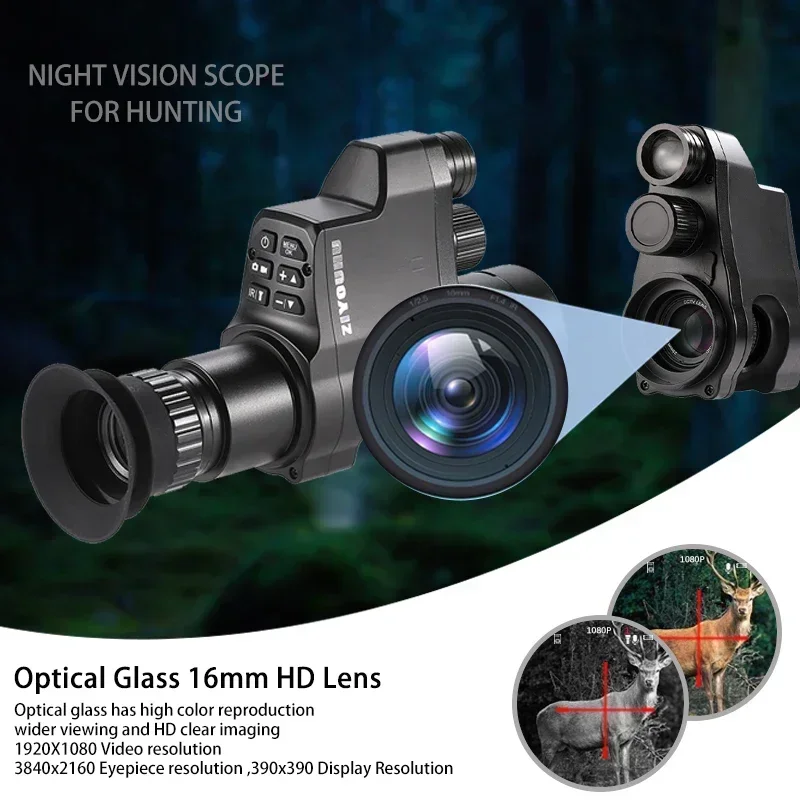 Night Vision Monocular 1080P - 단안 디지털 야간 투시경, NV4A HD