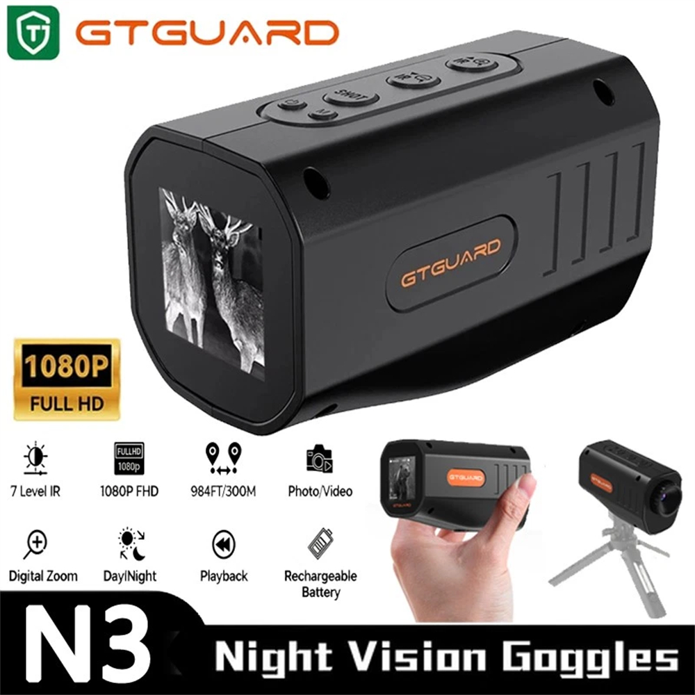 Night Vision Monocular 1080P - [정품] GTGUARD N3 1080P 야간 투시경,