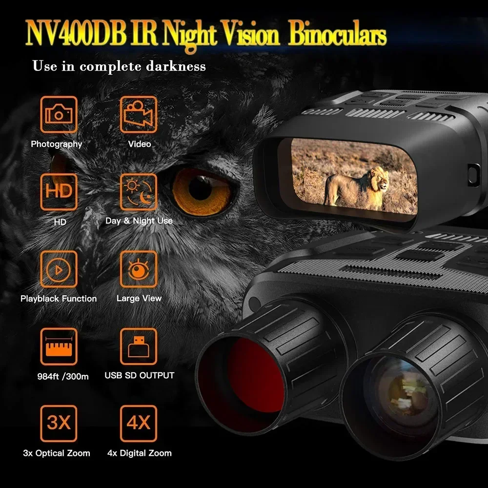 Night Vision Scope 4X Digital - 4X HD 디지털 야간 투시경 LCD