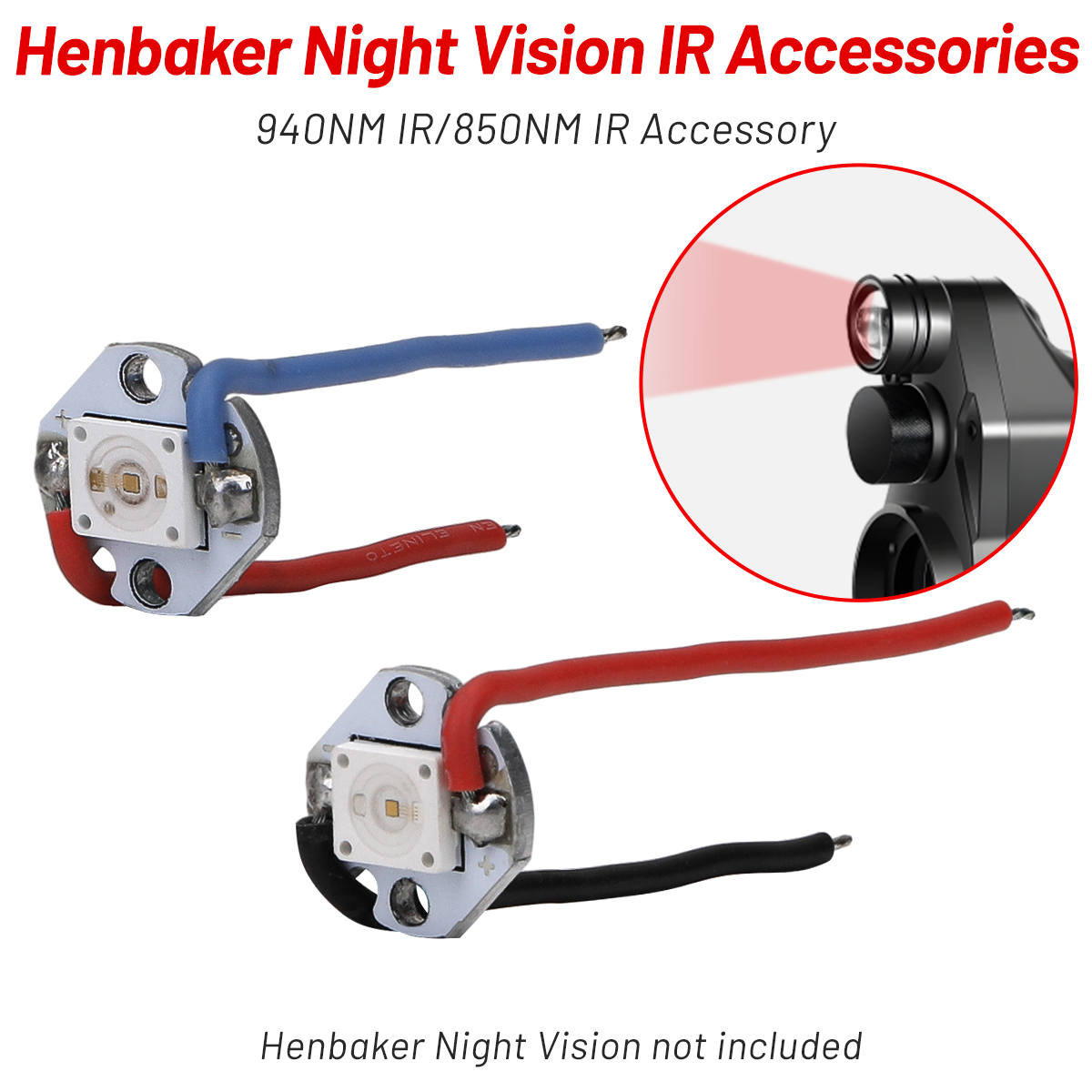 Night Vision Rifle Scope Ir 850Nm - Henbaker 야간 투시경 소총용 적외선 LED