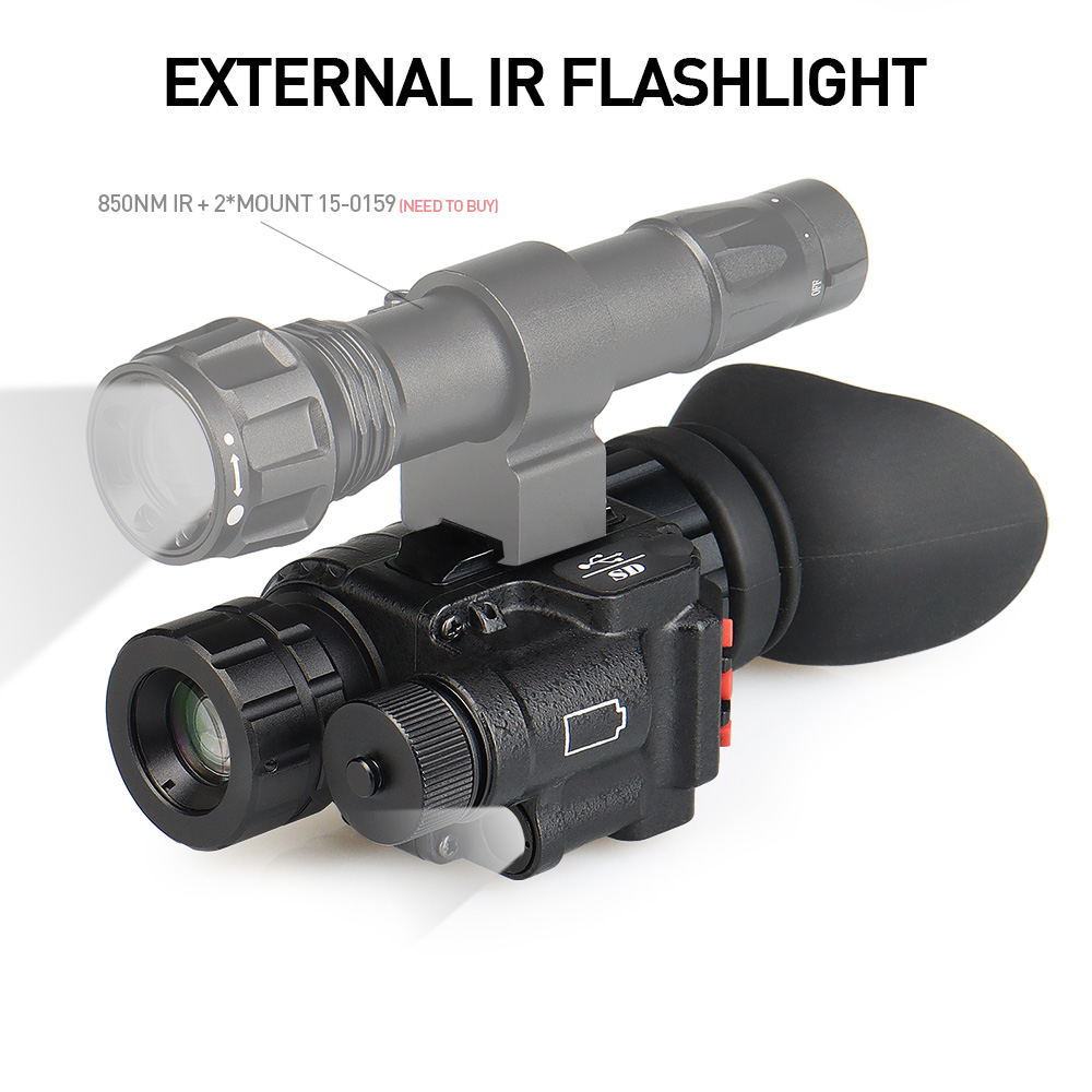 사냥용 NVG 장치 야간 투시경 단안경 HD 1X-8X - Night Vision Monocular 8X 리뷰 및 가격