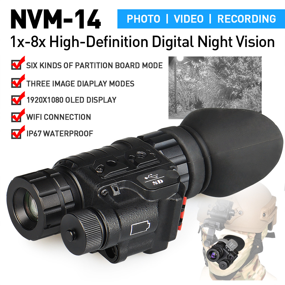 사냥용 NVG 장치 야간 투시경 단안경 HD 1X-8X - Night Vision Monocular 8X 리뷰 및 가격