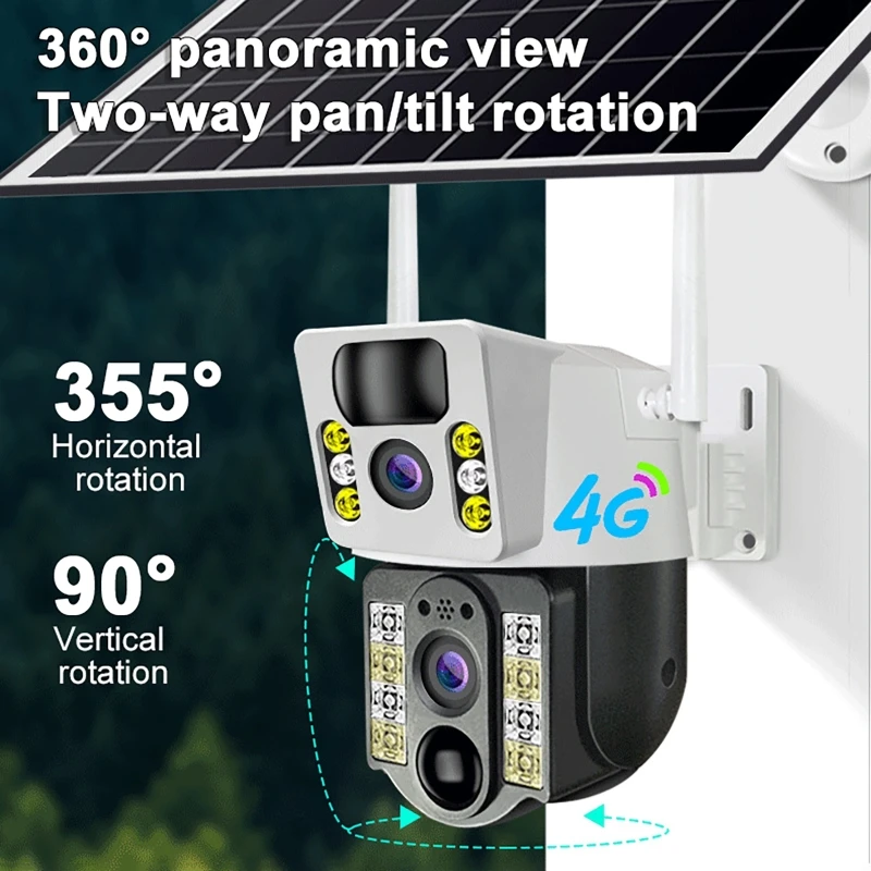 8PM 태양광 카메라 4K 듀얼 렌즈 Wifi 스타일  - Night Vision Camera Wifi 4G 리뷰 및 가격
