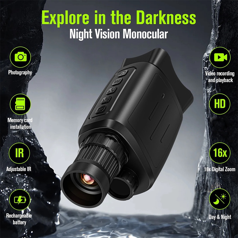 단안 야간 투시경 16X 디지털 줌 1080P HD 적 - Night Vision Monocular 1080P 리뷰 및 가격
