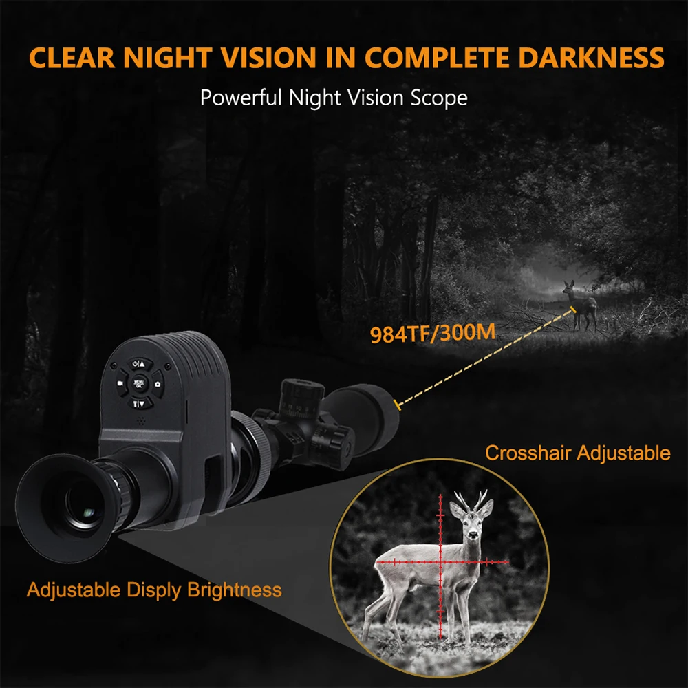 새로운 4x 줌 적외선 야간 투시경 HD 1080P 디 - Night Vision Scope 4X Digital 리뷰 및 가격