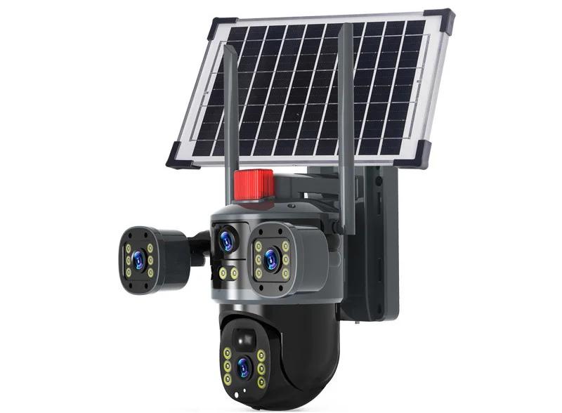 3렌즈 3뷰 12MP 4G 카드 태양광 야외 네트워크  - Night Vision Camera Wifi 4G 리뷰 및 가격