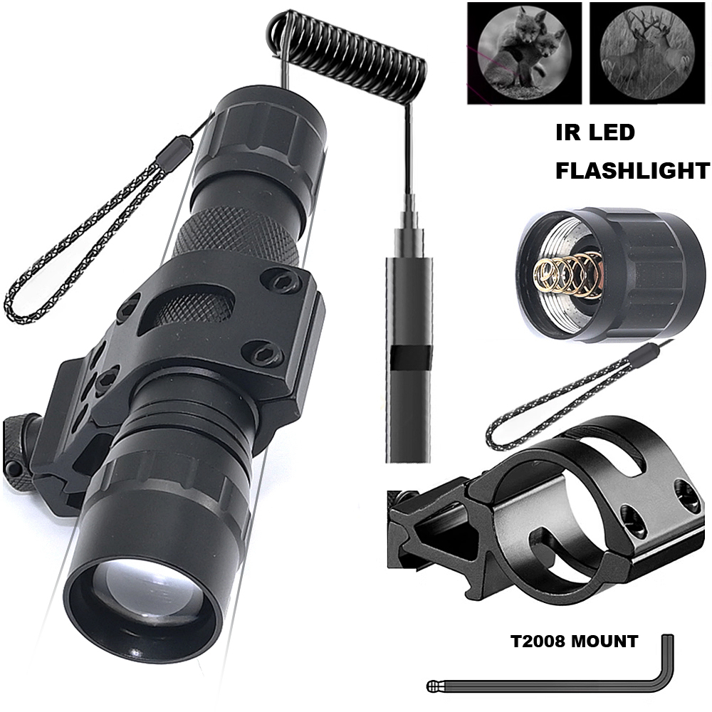 줌 기능이 있는 LED 적외선 전술 손전등 야간 투시  - Ir Illuminator 850Nm Flashlight 리뷰 및 가격