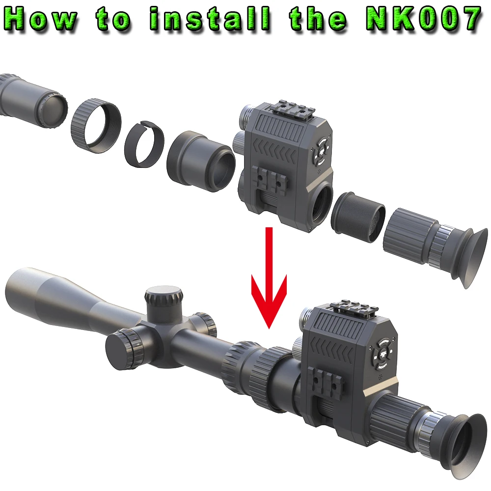 디지털 야간 투시경 모노큘러 1080P 200-400M - Night Vision Scope 4X Digital 리뷰 및 가격