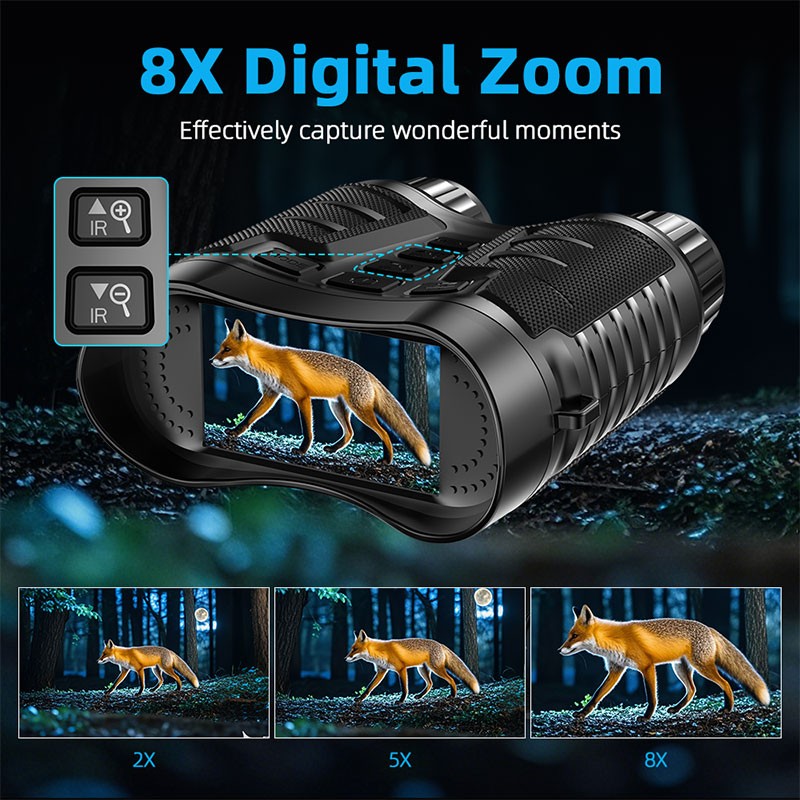 Maxgeek NV2181 쌍안 8X 디지털 줌 야간  - Digital Night Vision Binoculars 4K 리뷰 및 가격