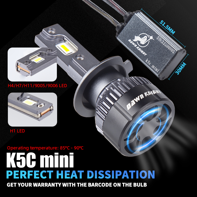 DAWNKNIGHT K5C 미니 40W H7 H4 긴  - Night Vision Goggles Gen 3 리뷰 및 가격