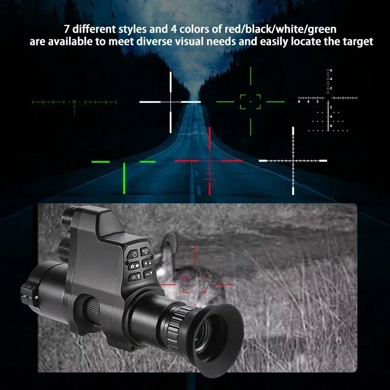 야간 투시경 단안경 4배 줌 HD 비디오 카메라 원형  - Night Vision Scope 4X Digital 리뷰 및 가격