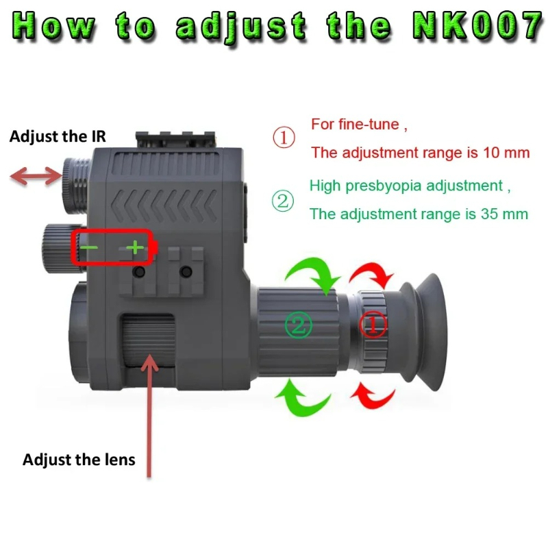 200-400M 단안 1080P 디지털 야간 투시경 적 - Night Vision Scope 4X Digital 리뷰 및 가격