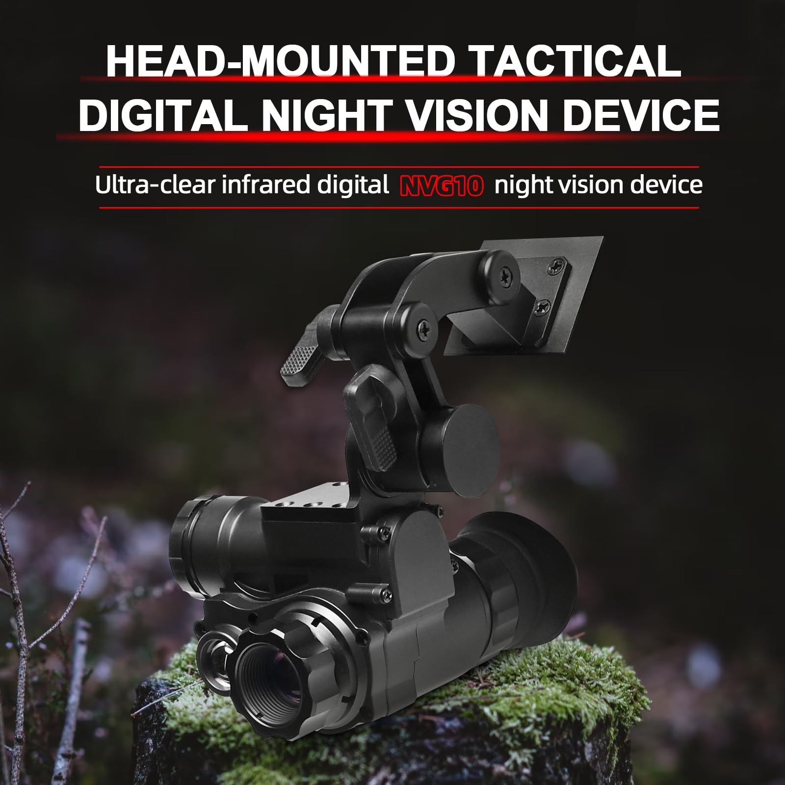 전술 디지털 적외선 Nvg10 야간 투시경 헬멧 장착  - Night Vision Monocular 1080P 리뷰 및 가격