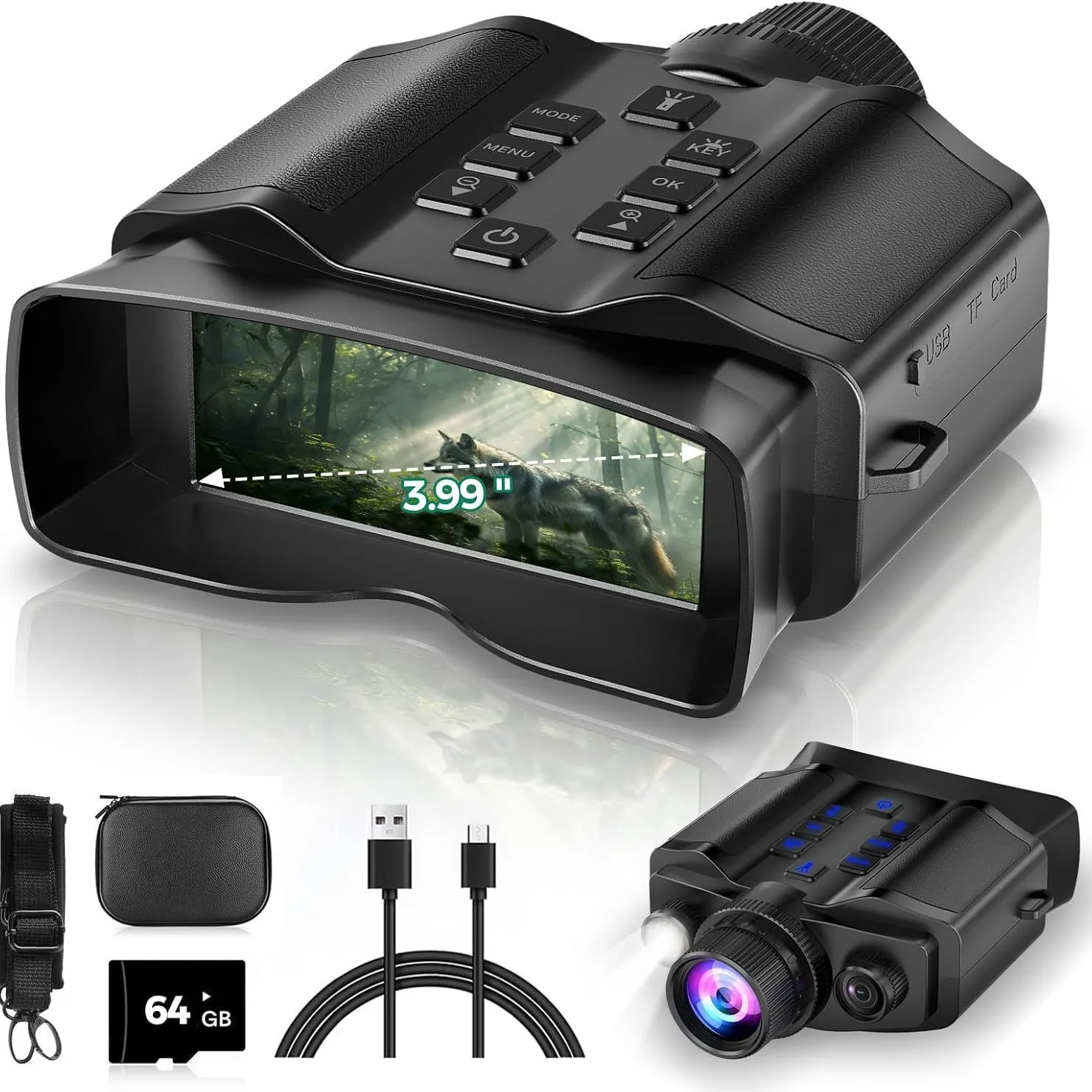 4K 고화질 디지털 망원경 대형 화면 8배 디지털 줌  - Digital Night Vision Binoculars 4K 리뷰 및 가격